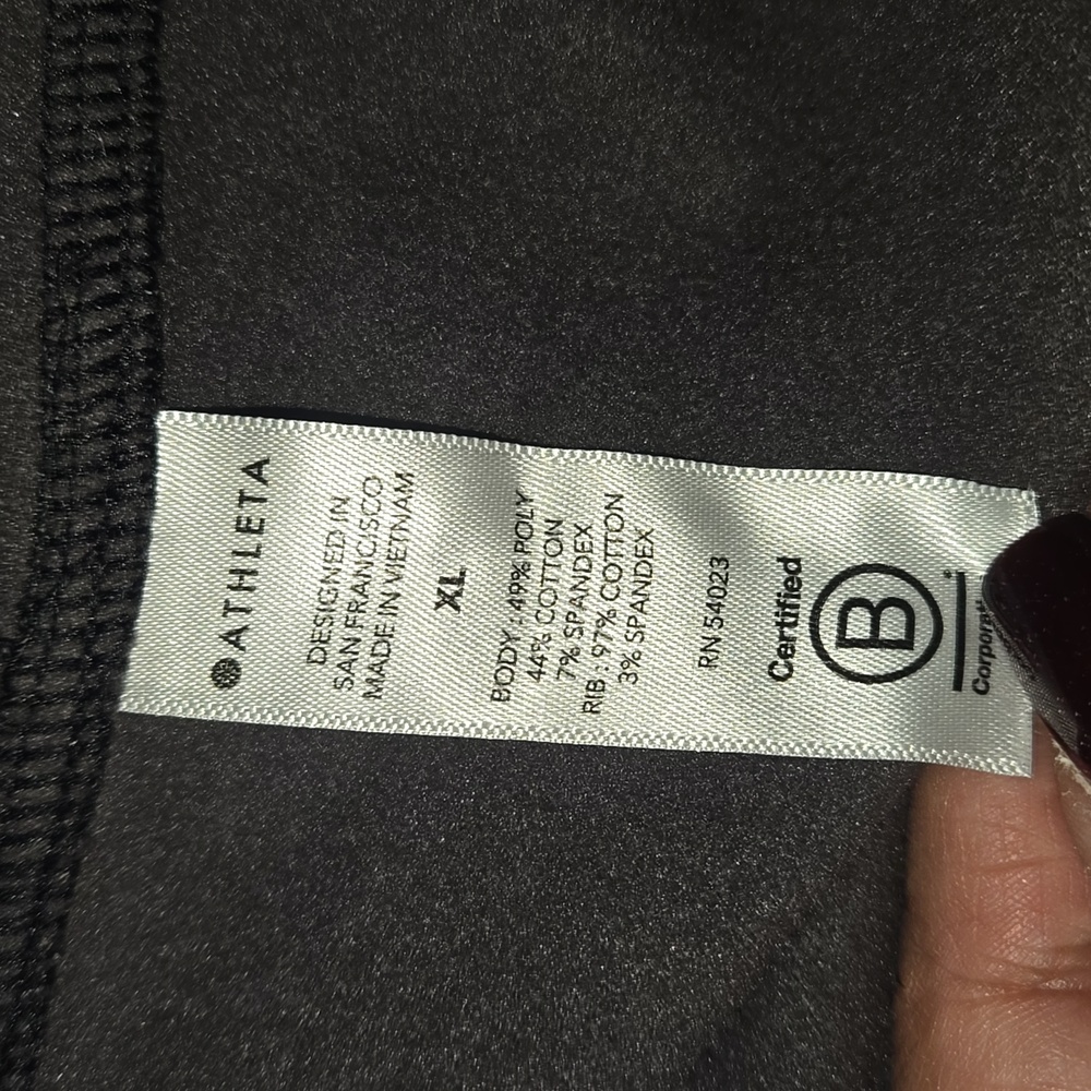 Athleta Triumph Printed Hoodie Camo Black/Gray Size XL - Picture 9 of 10